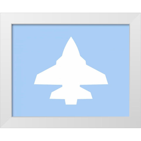 Plane IX White Modern Wood Framed Art Print by Robinson, Tamara