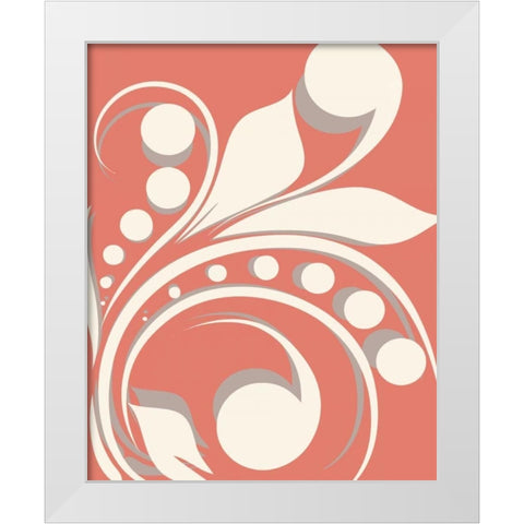 Swirl II White Modern Wood Framed Art Print by Robinson, Tamara