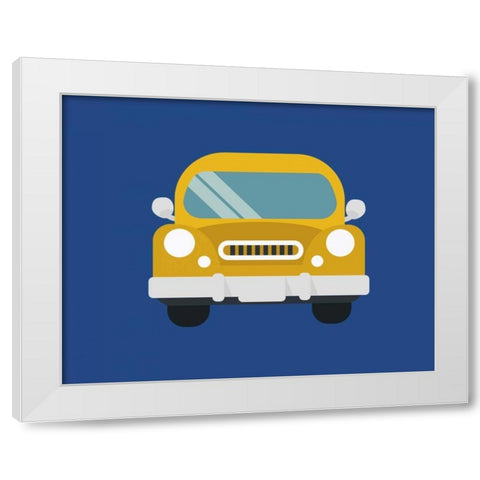 Car I White Modern Wood Framed Art Print by Robinson, Tamara