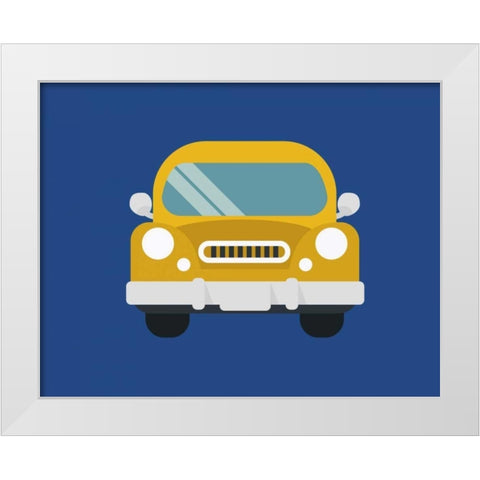 Car I White Modern Wood Framed Art Print by Robinson, Tamara