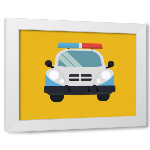 Car II White Modern Wood Framed Art Print by Robinson, Tamara