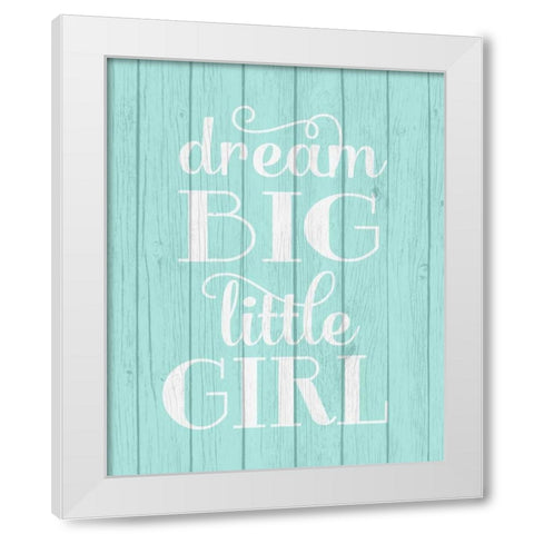 Paisley Dream Big White Modern Wood Framed Art Print by Robinson, Tamara