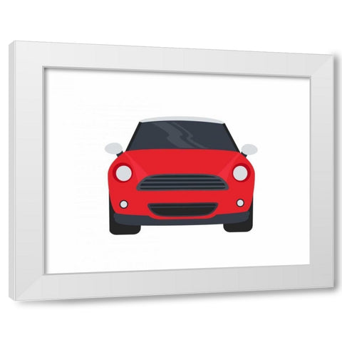Car II White Modern Wood Framed Art Print by Robinson, Tamara