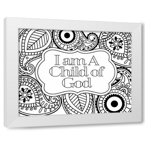 Child of God II White Modern Wood Framed Art Print by Robinson, Tamara