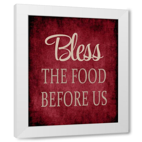 The Food Before Us - Red White Modern Wood Framed Art Print by Robinson, Tamara