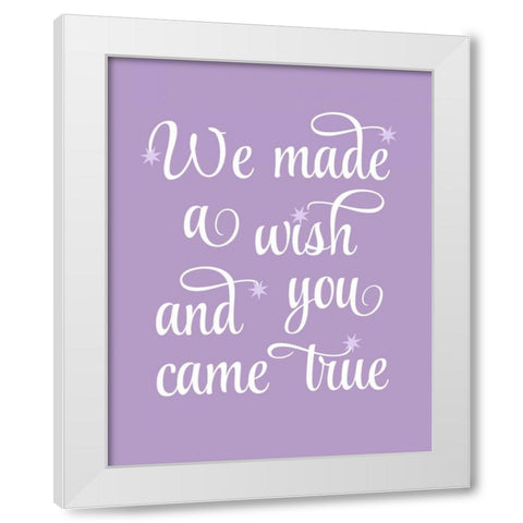 Butterfly Quote White Modern Wood Framed Art Print by Robinson, Tamara