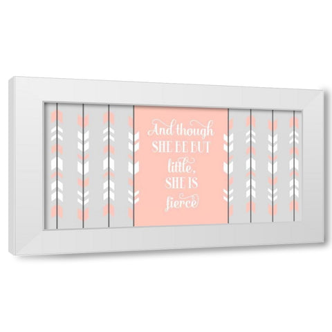 Fierce Tribal Arrow II White Modern Wood Framed Art Print by Robinson, Tamara