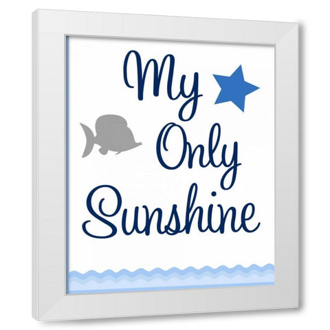 Nautical Sunshine II White Modern Wood Framed Art Print by Robinson, Tamara