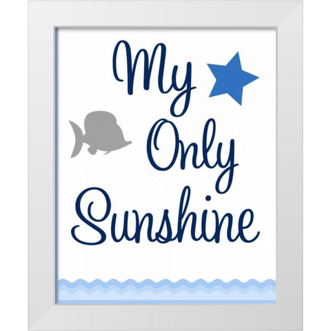 Nautical Sunshine II White Modern Wood Framed Art Print by Robinson, Tamara