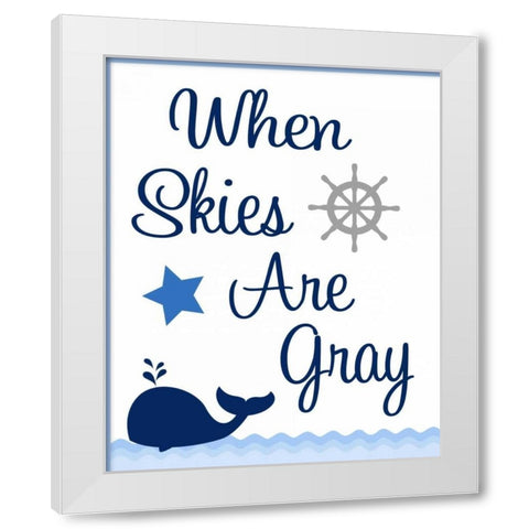 Nautical Sunshine IV White Modern Wood Framed Art Print by Robinson, Tamara