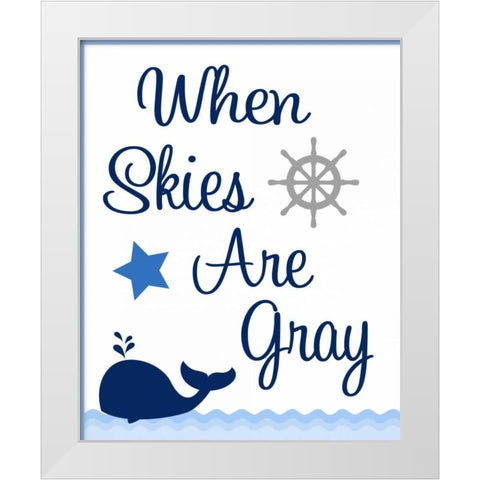 Nautical Sunshine IV White Modern Wood Framed Art Print by Robinson, Tamara