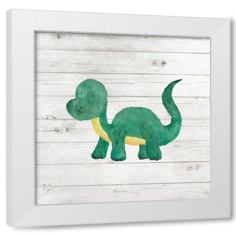 Water Color Dino VI White Modern Wood Framed Art Print by Robinson, Tamara