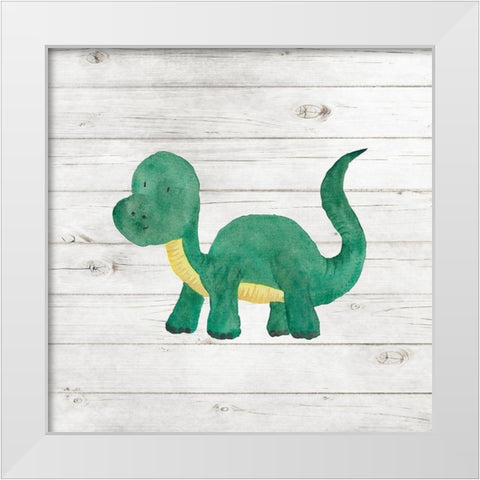 Water Color Dino VI White Modern Wood Framed Art Print by Robinson, Tamara