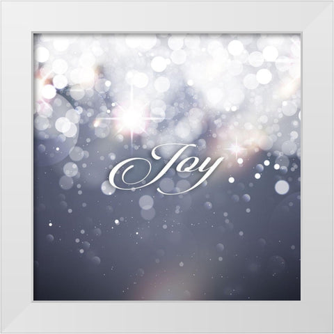 Joy White Modern Wood Framed Art Print by Robinson, Tamara
