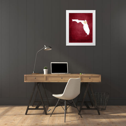 Florida White Modern Wood Framed Art Print by Robinson, Tamara