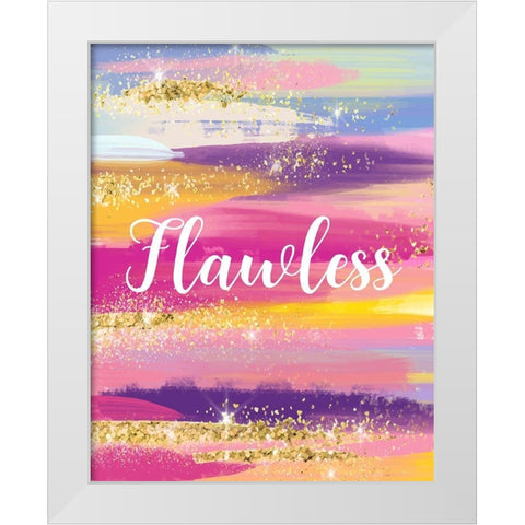 Flawless White Modern Wood Framed Art Print by Robinson, Tamara
