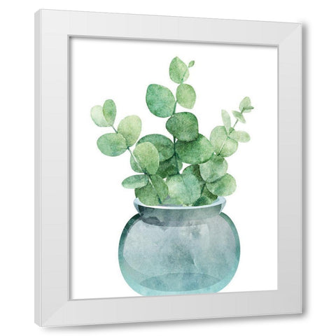 Eucalyptus II White Modern Wood Framed Art Print by Robinson, Tamara