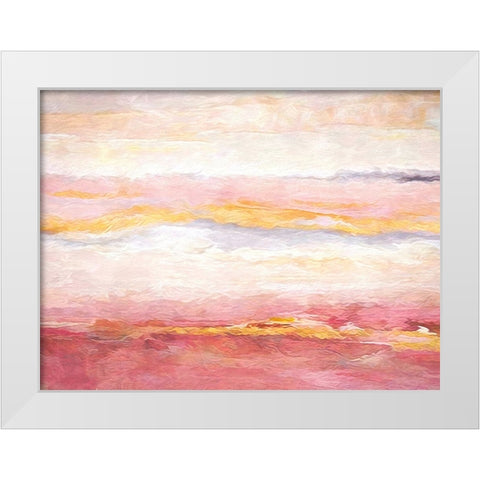 Journey White Modern Wood Framed Art Print by Dundon, Denise