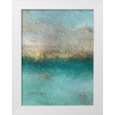 Under the Illusion White Modern Wood Framed Art Print by Dundon, Denise