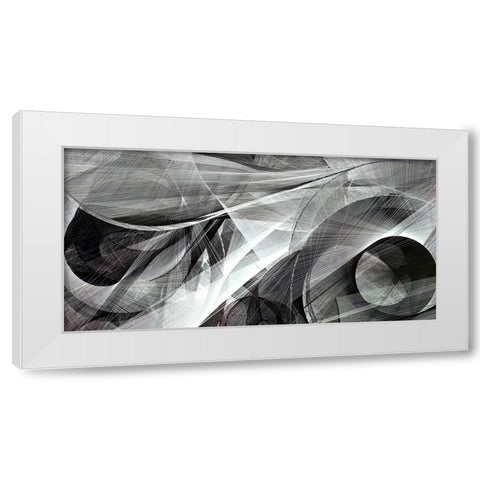 Binocular Vision White Modern Wood Framed Art Print by Dundon, Denise