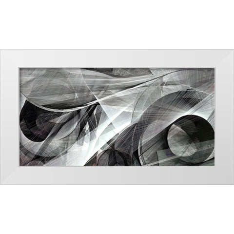 Binocular Vision White Modern Wood Framed Art Print by Dundon, Denise