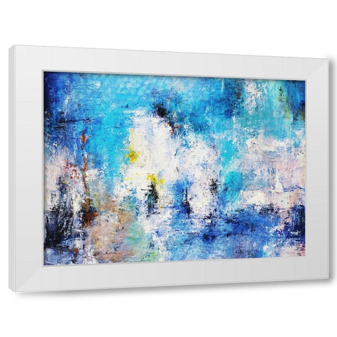 Guessing Game White Modern Wood Framed Art Print by Dundon, Denise