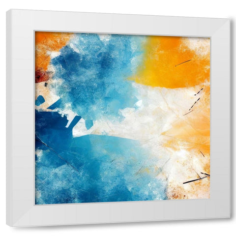 Sunny Side Up White Modern Wood Framed Art Print by Dundon, Denise