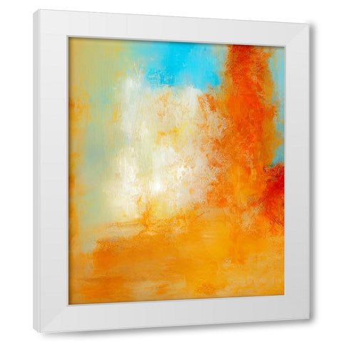 Purposeful Motion White Modern Wood Framed Art Print by Dundon, Denise