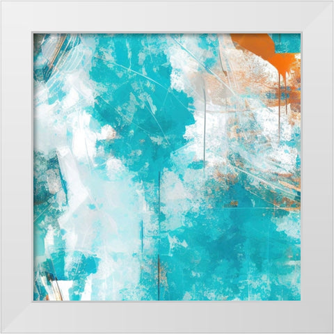 Familiar Sights White Modern Wood Framed Art Print by Dundon, Denise