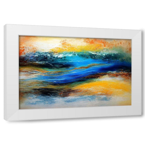 Desert and Plain White Modern Wood Framed Art Print by Dundon, Denise