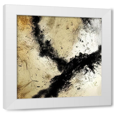 Triple Junction White Modern Wood Framed Art Print by Dundon, Denise
