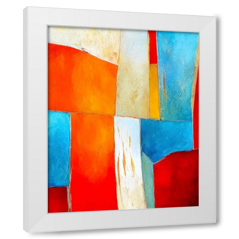 Infinite Improbability White Modern Wood Framed Art Print by Dundon, Denise