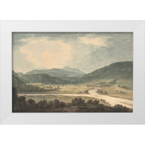 River Lands White Modern Wood Framed Art Print by Dundon, Denise