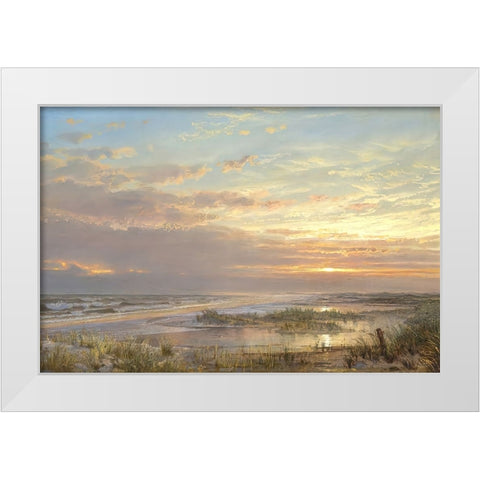 High Tide White Modern Wood Framed Art Print by Dundon, Denise