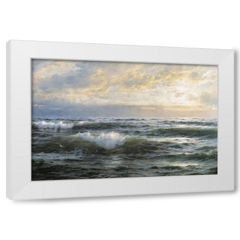 After the Storm White Modern Wood Framed Art Print by Dundon, Denise