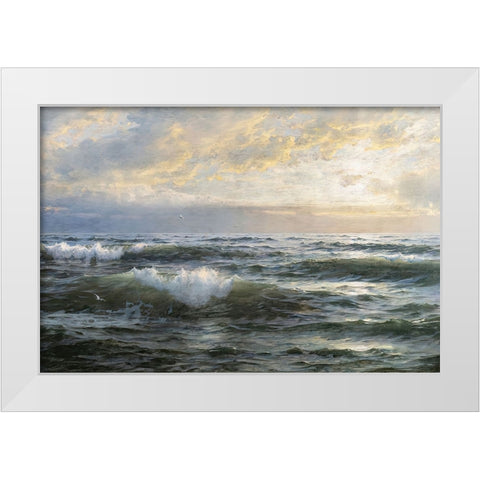 After the Storm White Modern Wood Framed Art Print by Dundon, Denise