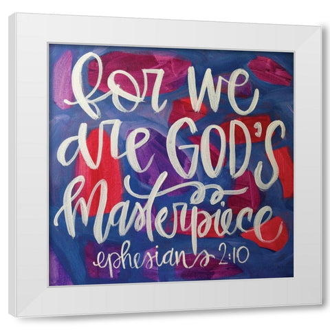 Gods Masterpiece White Modern Wood Framed Art Print by Wieners, Valerie