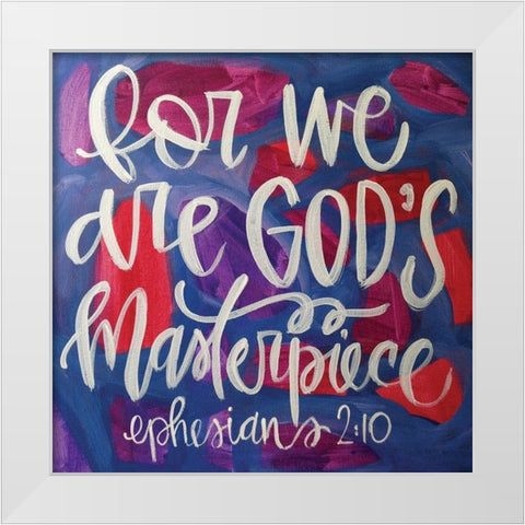 Gods Masterpiece White Modern Wood Framed Art Print by Wieners, Valerie