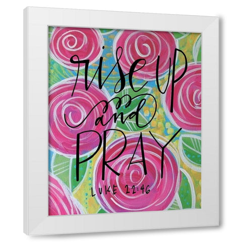 Rise Up White Modern Wood Framed Art Print by Wieners, Valerie