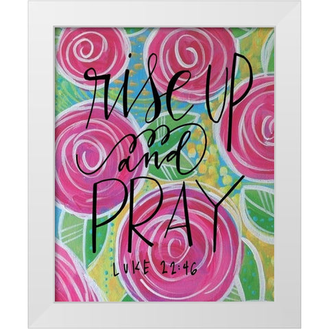 Rise Up White Modern Wood Framed Art Print by Wieners, Valerie