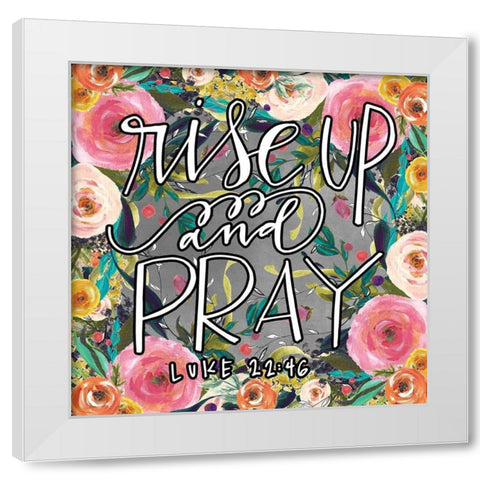 Rise Up White Modern Wood Framed Art Print by Wieners, Valerie