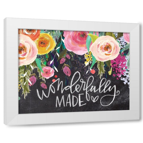Wonderfully Made White Modern Wood Framed Art Print by Wieners, Valerie