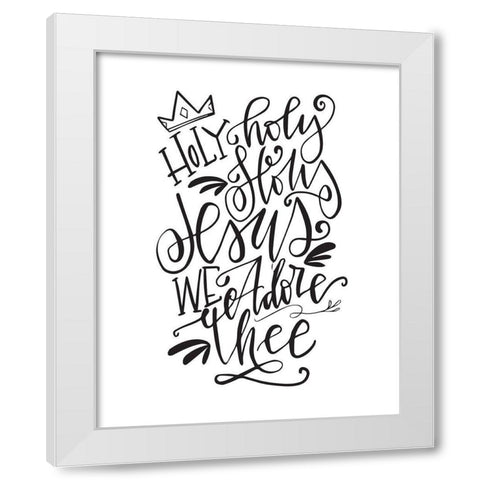 Holy Night White Modern Wood Framed Art Print by Wieners, Valerie