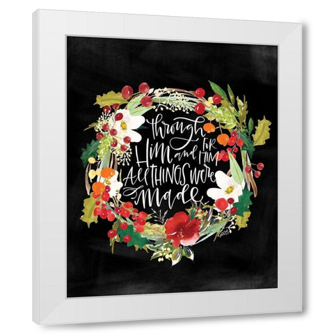 All Things Were Made White Modern Wood Framed Art Print by Wieners, Valerie