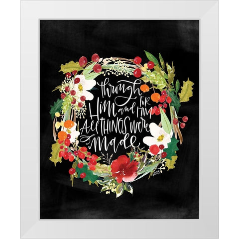 All Things Were Made White Modern Wood Framed Art Print by Wieners, Valerie