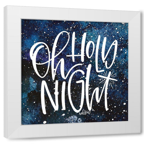Holy Night White Modern Wood Framed Art Print by Wieners, Valerie
