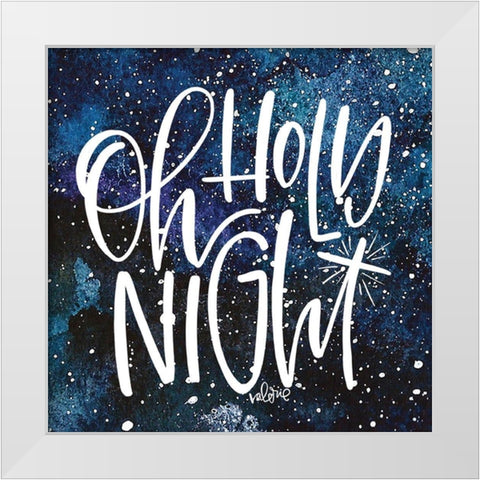 Holy Night White Modern Wood Framed Art Print by Wieners, Valerie