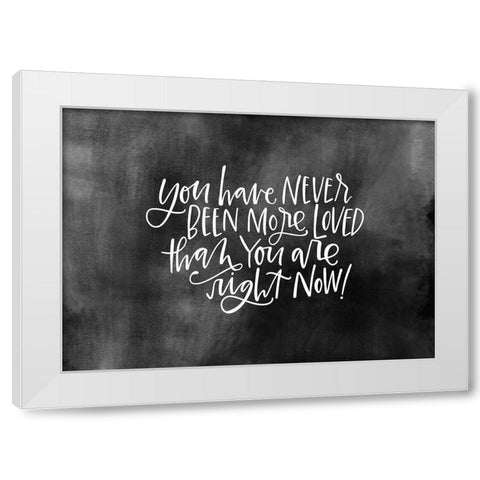 Never Been Loved White Modern Wood Framed Art Print by Wieners, Valerie