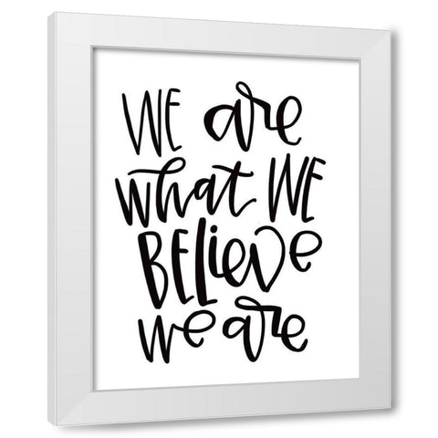 We Are White Modern Wood Framed Art Print by Wieners, Valerie