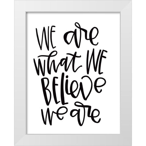 We Are White Modern Wood Framed Art Print by Wieners, Valerie